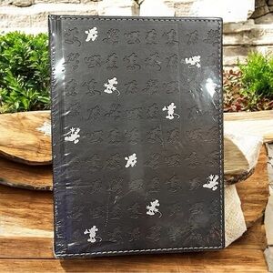 Walt Disney Black Mickey Mouse Embossed Lined Journal Sealed NWT